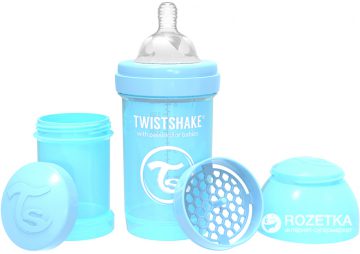 Twistshake  „Blue Anti-colic“ buteliukas 180 ml - Toys Plius