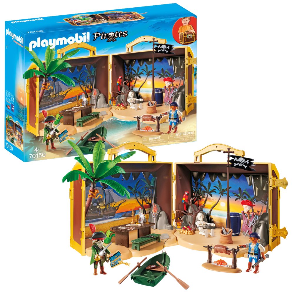 PLAYMOBIL Nešiojama piratų sala, 70150