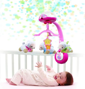 Karuselė – migdukas VTECH Lambs su pultu - Toys Plius