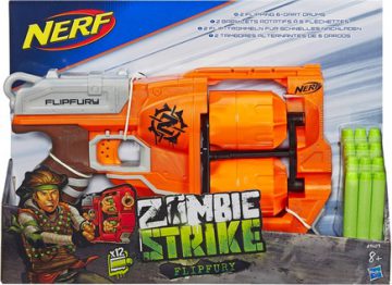 NERF ŠAUTUVAS ZOMBIE STRIKE FLIPFURY BLASTER - Toys Plius