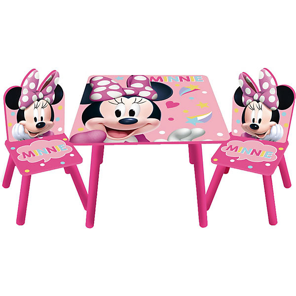 Medinis staliukas su kėdutėmis Minnie
