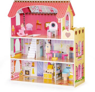Medinis lėlių namas EcoToys - Toys Plius