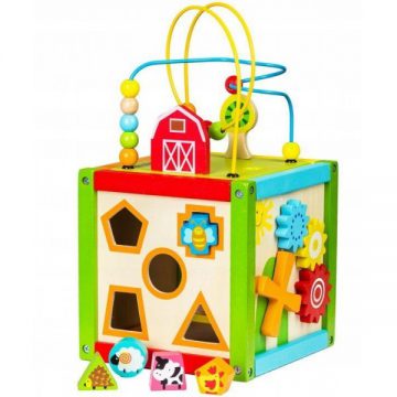 Lavinamasis kubas medinis Eco Toys - Toys Plius