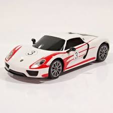 Radijo bangomis valdomas automodelis Rastar 1:24 Porsche 918 Spyder Weissach - Toys Plius