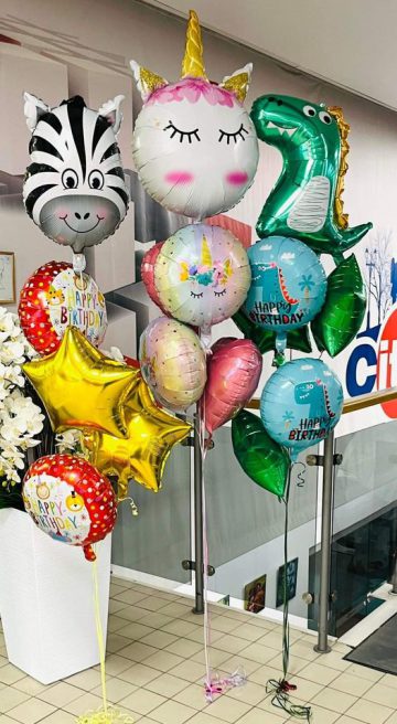 Folinių balionų puokštės - Toys Plius