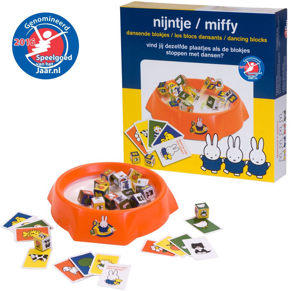 Stalo žaidimas Miffy šokių kubeliai