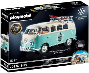 70826 PLAYMOBIL kempingino autobusas Volkswagen T1 – specialusis leidimas - Toys Plius