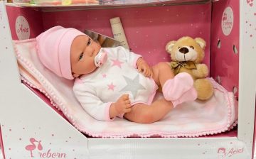 Lėlė Reborn kūdikėlis su šiltu pleduku, 40 cm Arias - Toys Plius