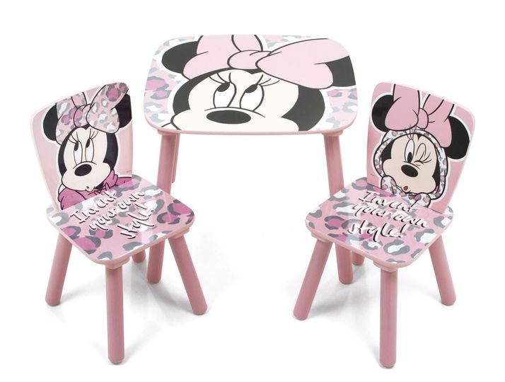 Staliukas su dviem kėdutėmis Minnie Mouse