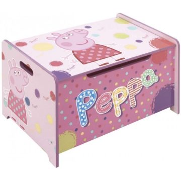 Medinė žaislų dėžė Peppa Pig - Toys Plius