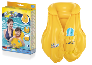 Pripučiama liemenė Bestway 32034, 36 cm x 46 cm, geltona - Toys Plius