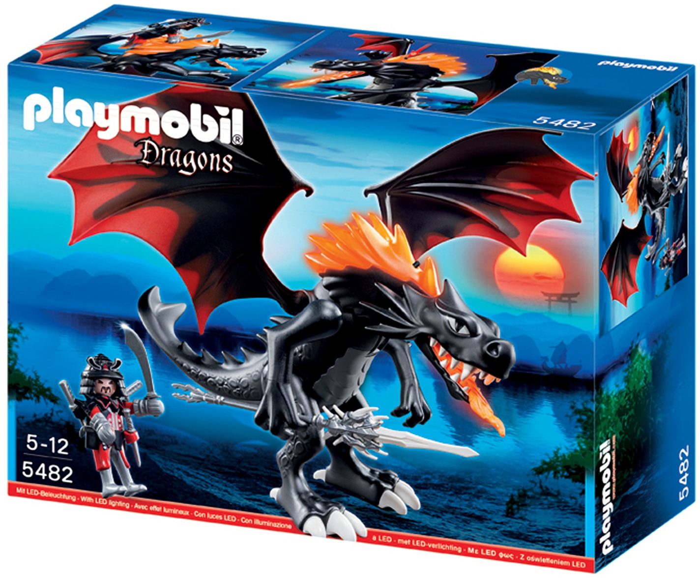 Playmobil 5482 Giant Battle Dragon su LED ugnimi