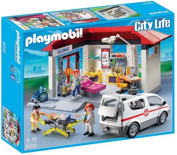 PLAYMOBIL CITY LIFE Medicinos centras su greitosios pagalbos automobilu - Toys Plius
