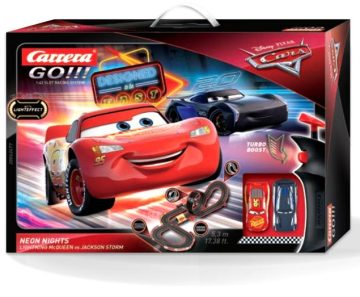Carrera automobilių trasa GO!!! „Disney Pixar Cars Neon Nights“ - Toys Plius