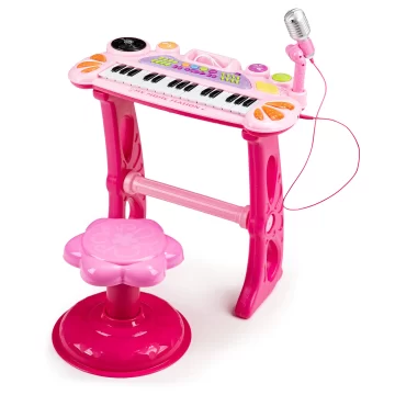 Vaikiškas pianinas su kėdute - Toys Plius