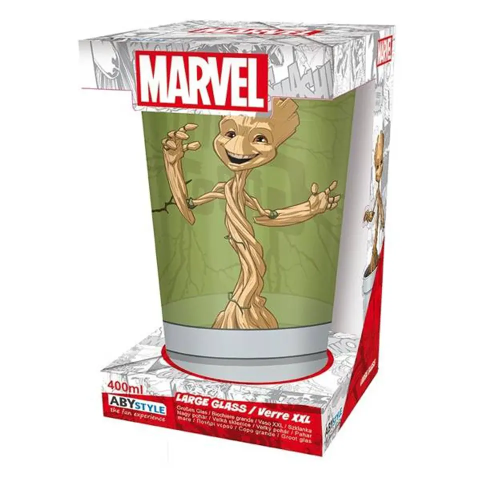 Marvel Groot Gadget stiklinė 400 ml.