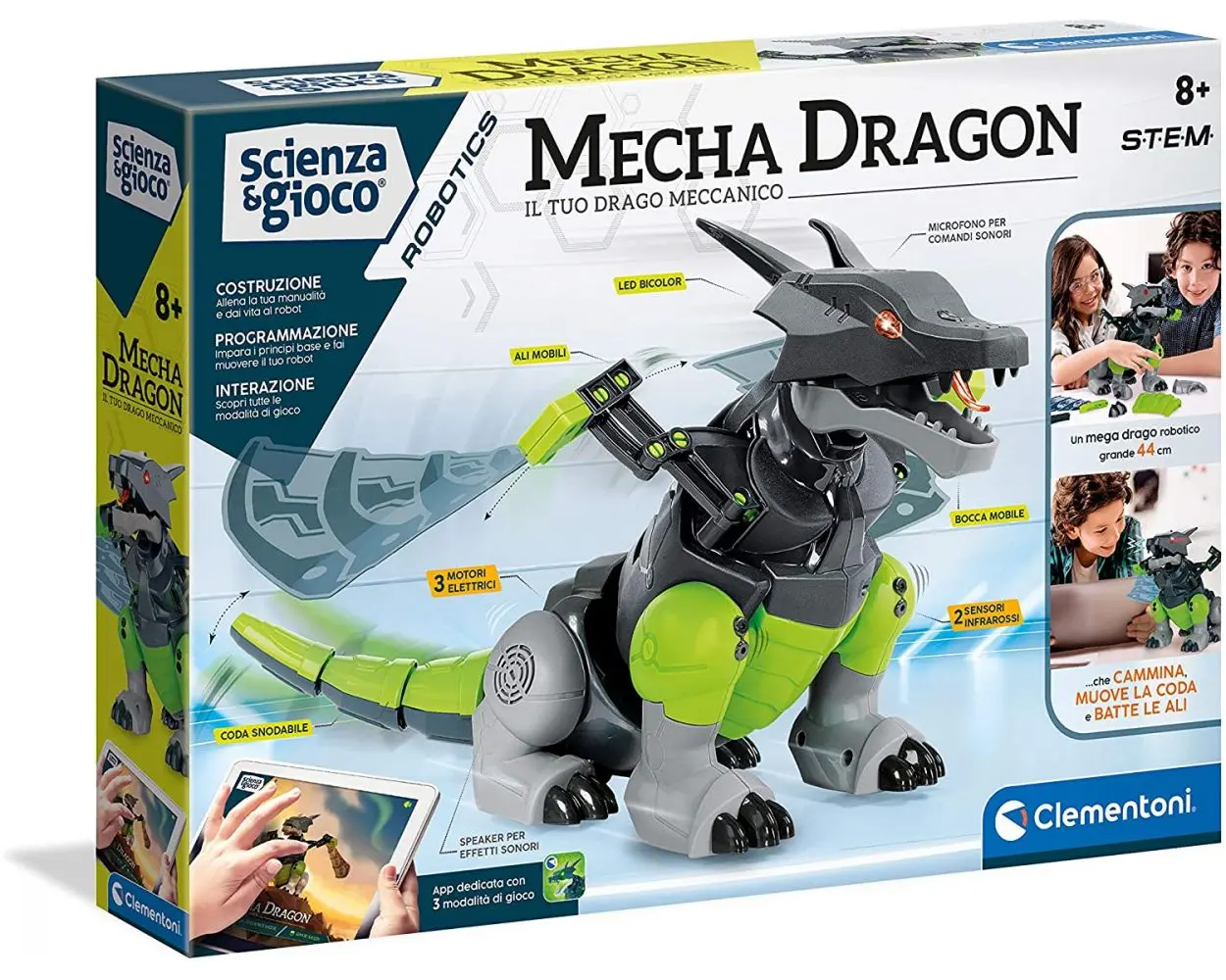 Programuojamas robotas drakonas „Mecha Dragon”, Clementoni