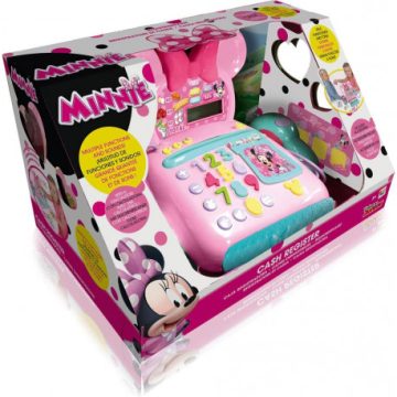 Vaikiškas kasos aparatas Minnie Mouse, rožinis - Toys Plius