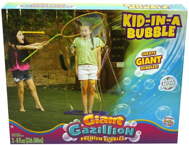 Muilo burbulų rinkinys Gazillion Bubbles Giant žiedas, kurio skersmuo 51 cm
