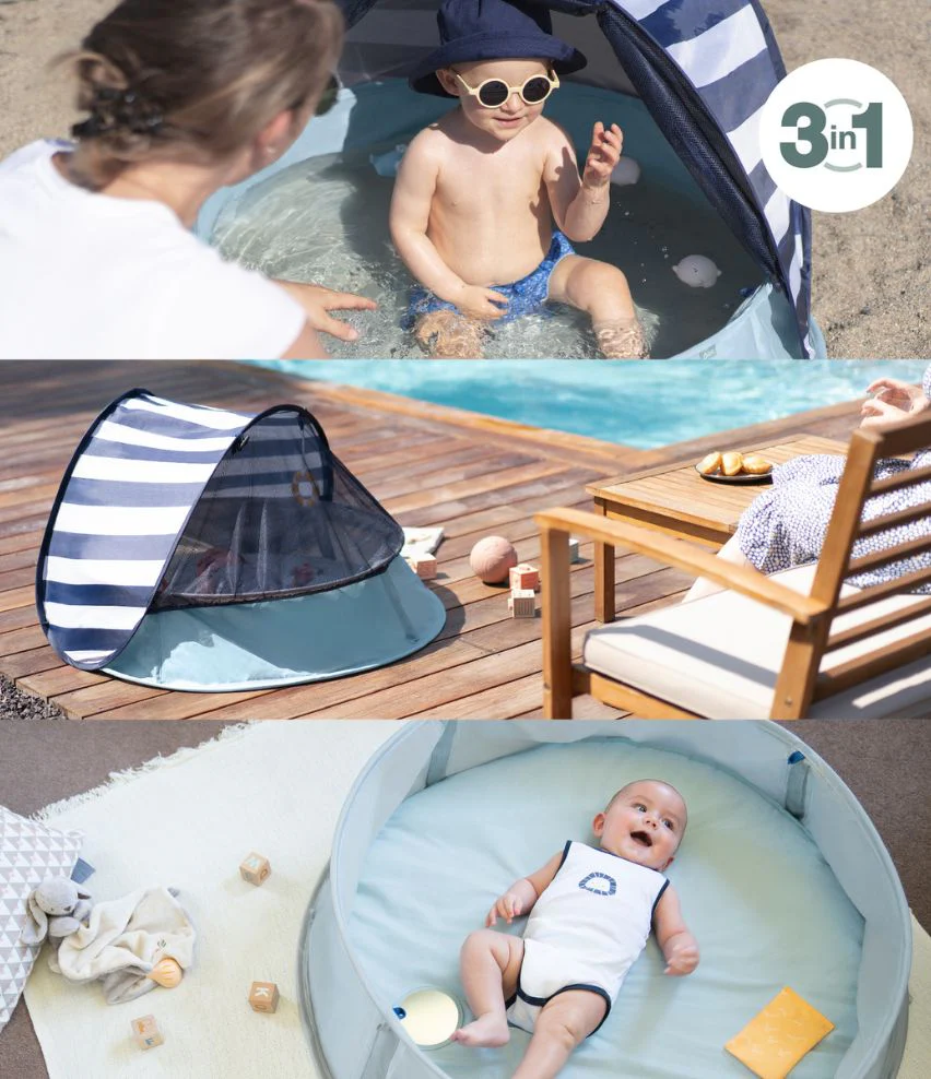 Žaidimų kilimėlis 3in1 Babymoov A035220, mėlynas
