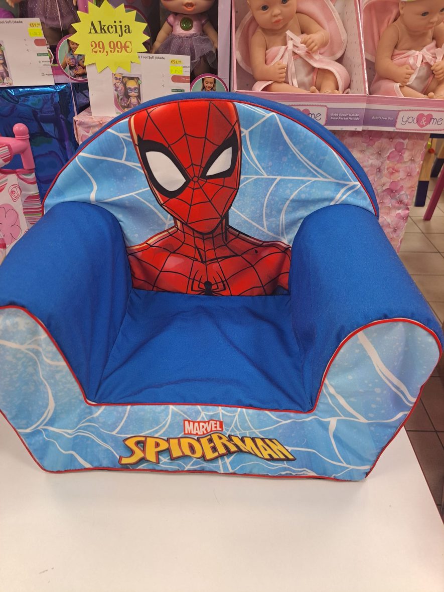 Vaikiškas fotelis Spyderman