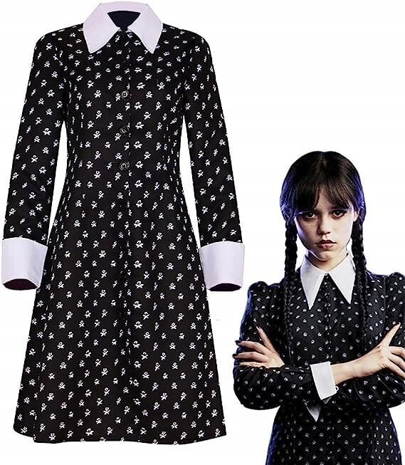 Suknelė Wednesday Addams,M dydis