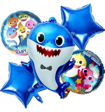 Folinių balionų puokštė Baby shark - Toys Plius