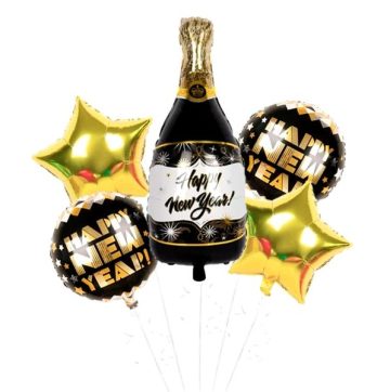 Folinių balionų puokštė ,,Happy New Year” - Toys Plius