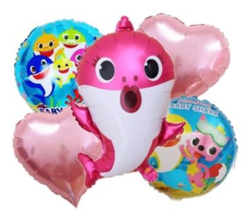 Folinių balionų puokštė Baby shark - Toys Plius