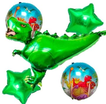 Folinių balionų puokštė ”Dinozauras,, - Toys Plius
