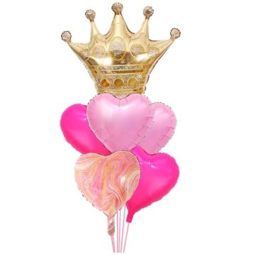 Folinių balionų puokštė Princesė - Toys Plius