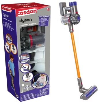 Žaislinis dulkių siurblys vaikams, vertikalus belaidis 687 Casdon Dyson - Toys Plius