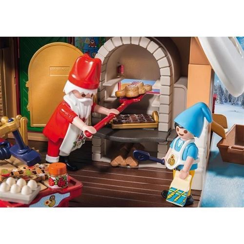 Playmobil-Christmas-9493-Atelier-de-biscuit-du-Pere-Noel-avec-moules