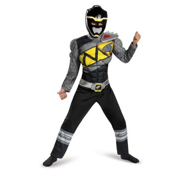 Kostiumas Power Rangers Boys Dino Juodas 3-4 metai - Toys Plius