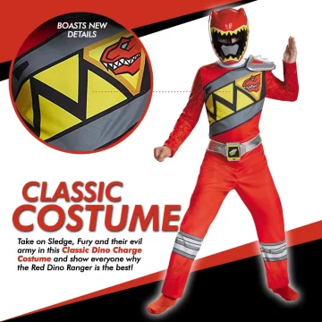 Kostiumas Power Rangers Boys Dino 3-4 metai - Toys Plius