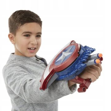 Nerf žaislinis šaudymo skydas Kapitonas Amerika - Toys Plius
