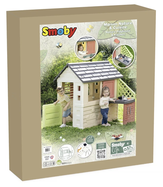 SMOBY lauko namelis Nature su lauko virtuve
