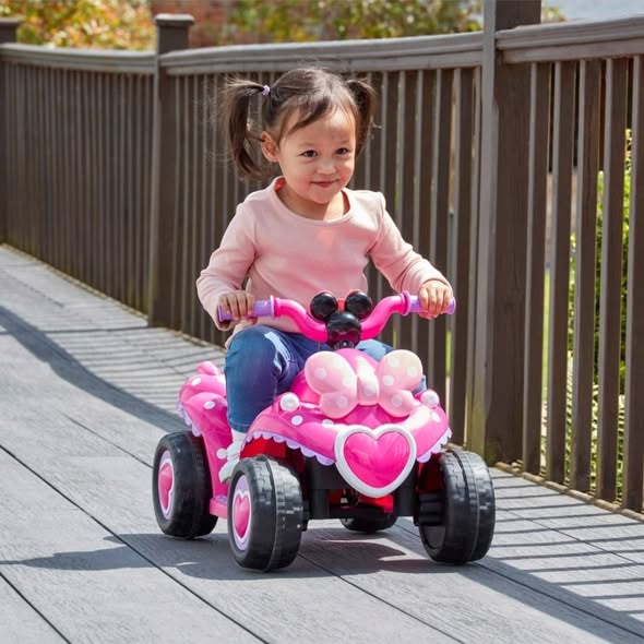 Elektrinis keturratis vaikams Minnie Mouse