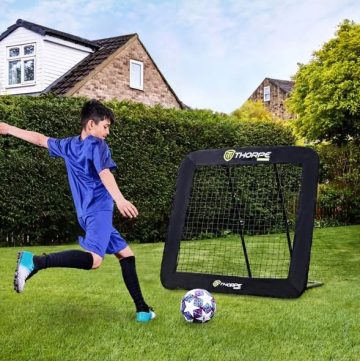 Thorpe Sports reguliuojamas futbolo kamuolio atšokimo treniruoklis (Rebounder) - Toys Plius