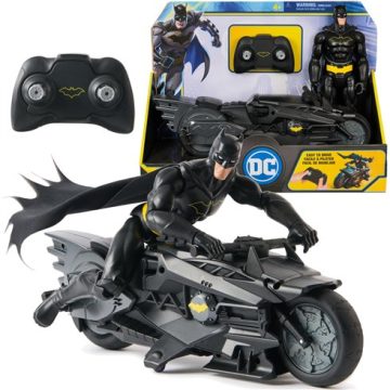 Radijo bangomis valdoma mašina su figūrėle Batman Batcycle Rc - Toys Plius