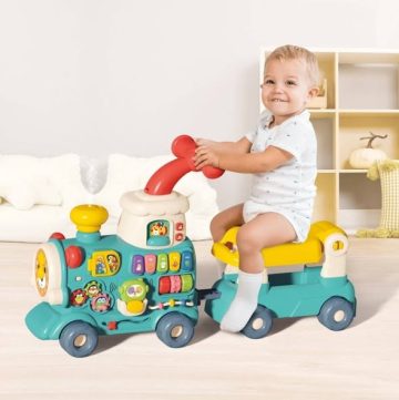 Big Steps 4-in-1 kūdikio traukinukas – 4 smagūs žaidimo būdai viename! - Toys Plius