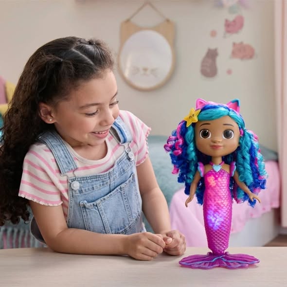 Gabby’s Dollhouse „Sing & Shine“ Undinėlė Gabby, 35 cm