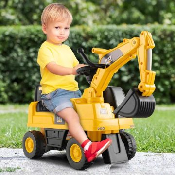 Mini Ekskavatorius Vaikams Geltonos Spalvos Cat - Toys Plius